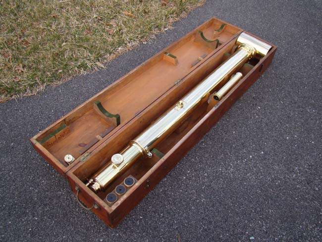 A fine late 19th century floor standing telescope by Negretti & Zambra, London, circa 1870-1890 — image 3
